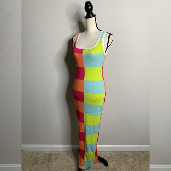 Akira Seeing Double Colorblock Maxi Dress - Picture 4 of 12